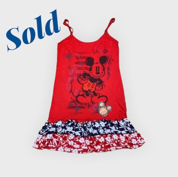 Disney Tops - Walt Disney World Park Micky Mouse Ruffle Tank SIZE S